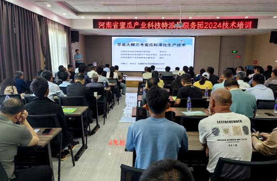 河南省蜜瓜产业科技特派员服务团 赴兰考开展蜜瓜技术培训